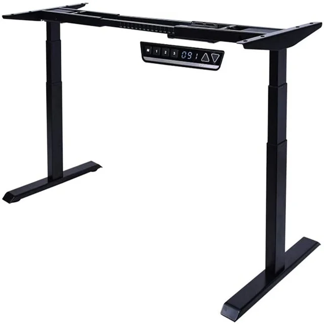 Home Office Motorized Computer Desks Frame Sit Stand Uplift Height Adjustable Column Electric Smart Standing Desk