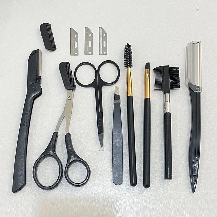 Free sample beauty makeup sets cosmetics makeup tools brush set  eyelashes tweezer