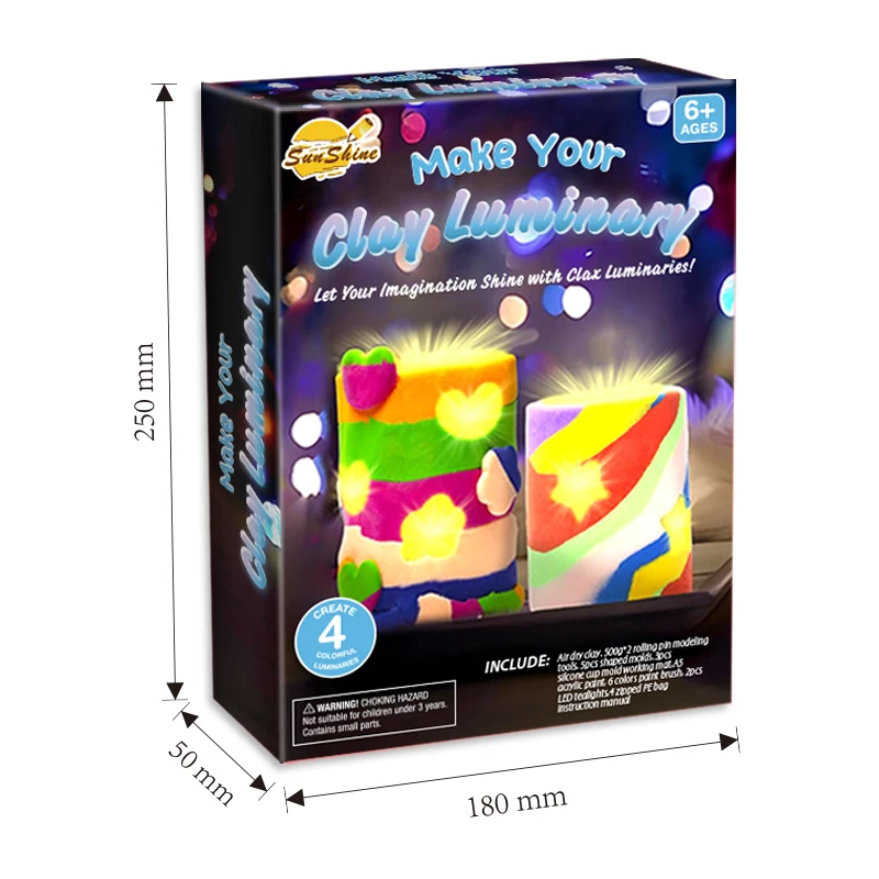 DIY Clay Luminaries Clay Fun Activities Arts and Craft Craft Kit Gifts for Kids Girls Boys Teens