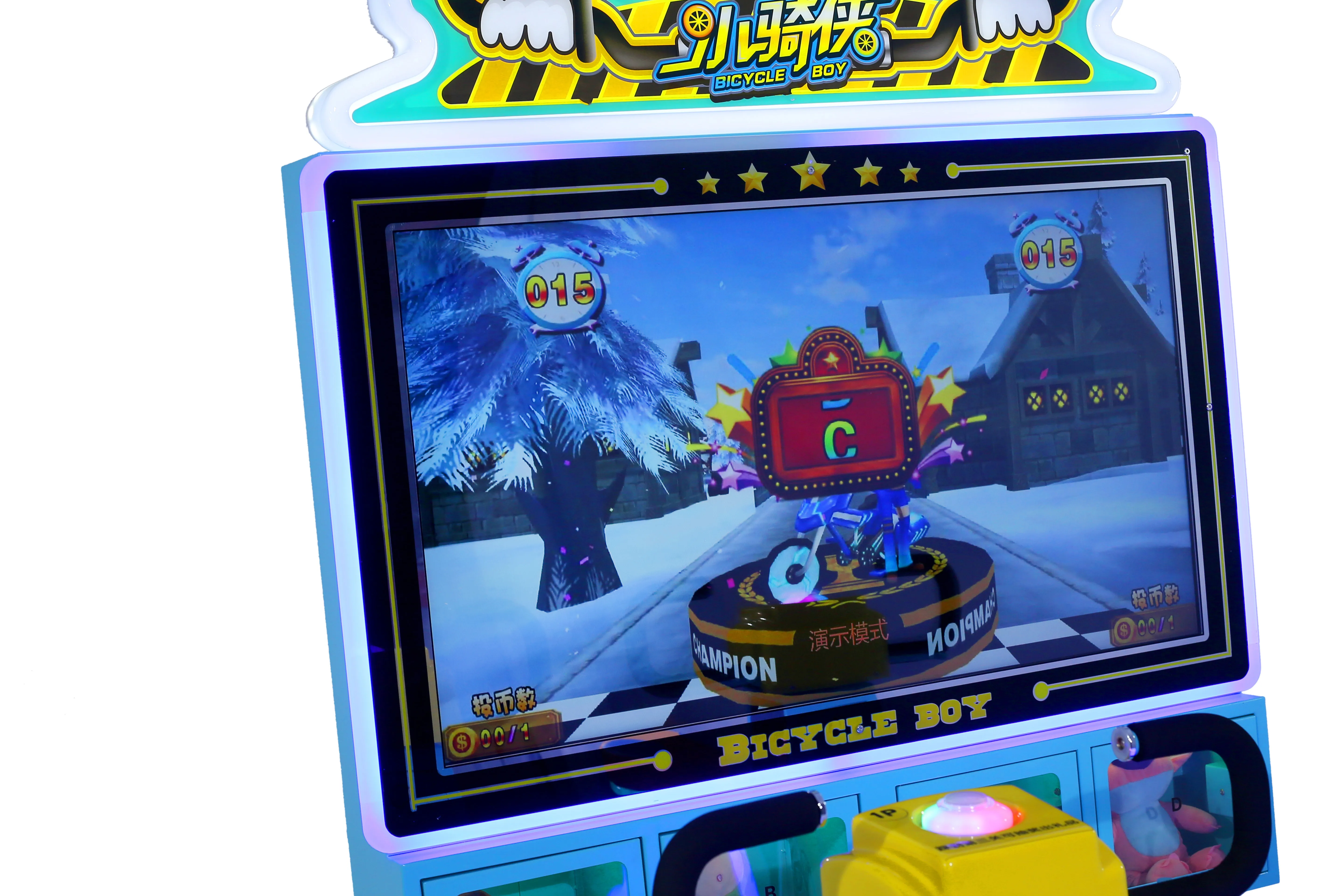 coin operated bicycle video games racing arcade Indoor Sports Entertainment simulator arcade game machine for kids