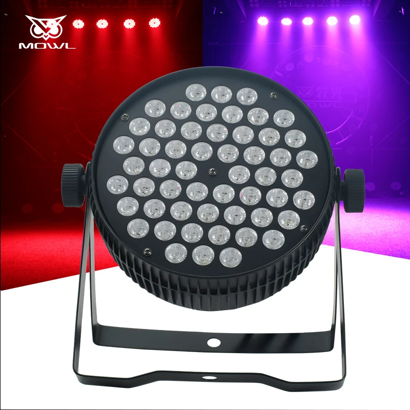 MOWL Manufacturer 54x3 54pcs*3w RGB 54*3w 3in1 Flat Slim LED Par Light for dj Disco Party Wedding