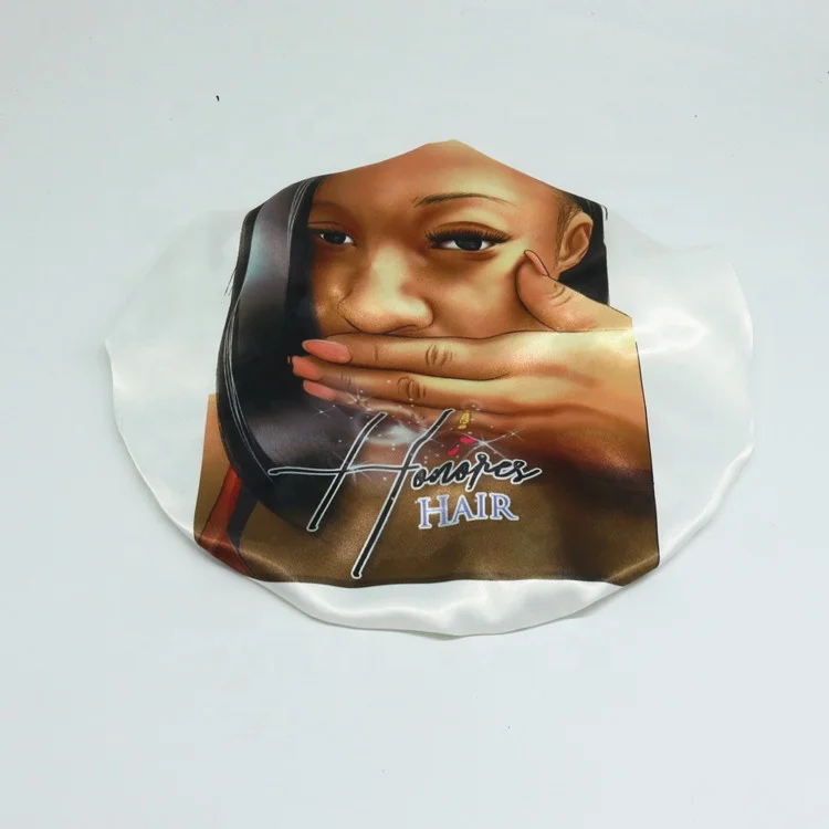 Super September Customized Luxury Satin Silk Shower Sleeping Wig Bonnet Hair Wraps Wholesale