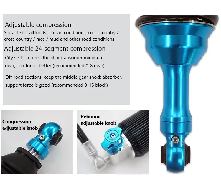 Suitable for Land Cruiser Prado 2700LC120150 FJ Shocks Damper Gas Compression Rebound Adjusted Coilover Secondary Shock Absorber