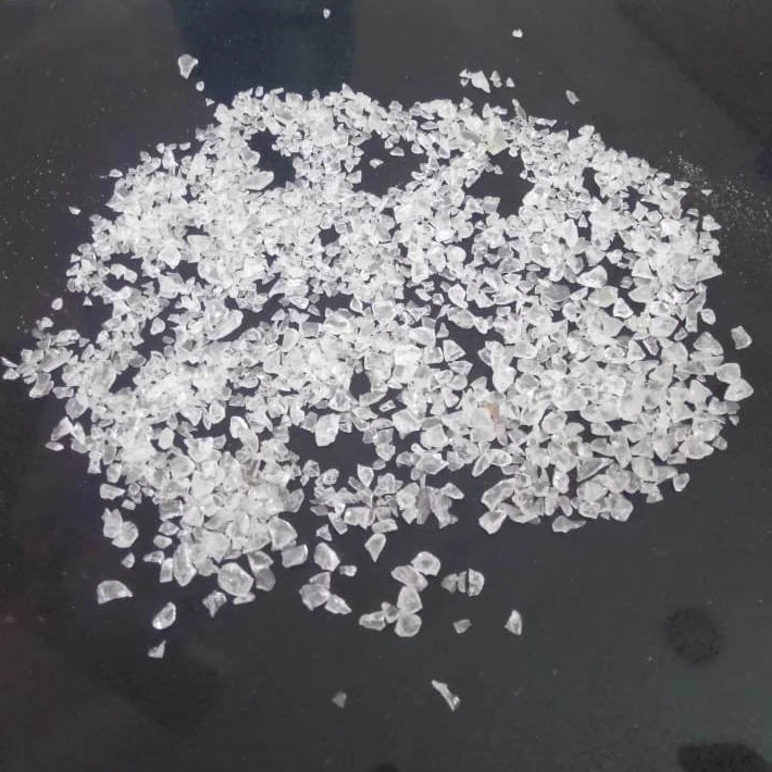 precious crystal glass stone chips and gravels for home items use
