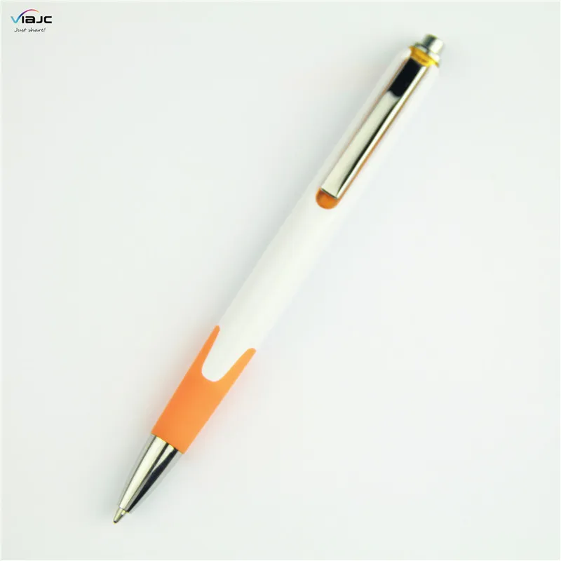 Longorgeous  High Grade Triangle ball point pen with rubber grip and metal clip