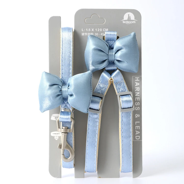 Wholesale China Pet Supplies Adjustable Soft dog leash harness For Small dog cat Amazon Hot selling