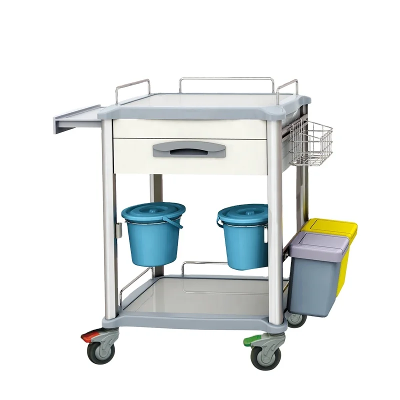 Многофункциональная алюминиевая металлическая медицинская тележка, тележка для больничных пациентов