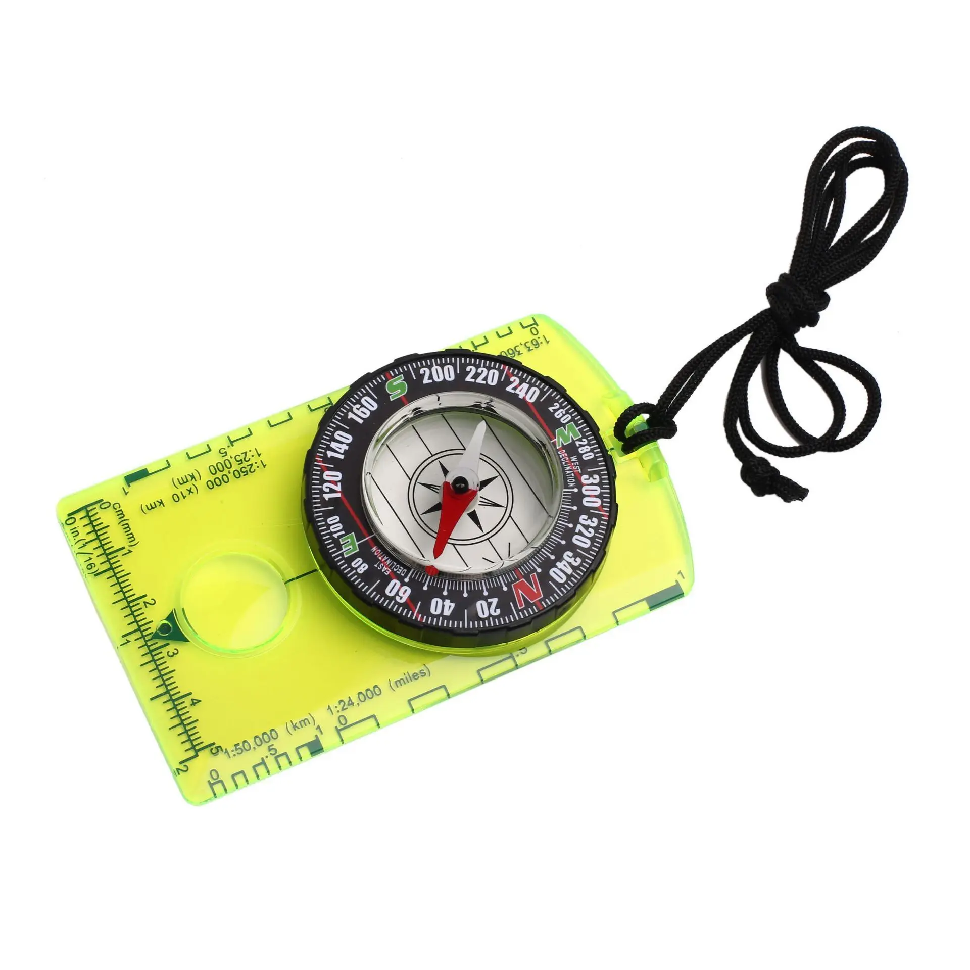 Wholesale DC361 Outdoor Compass with Scale Map Ruler North Needle Surveying Compass for Outdoor Camping Survival