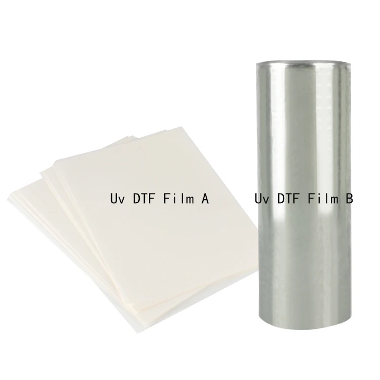 Direct Cold Transfer Uv DTF Sticker Film A And B Laminator A3 AB Film For Hard Surface Printing