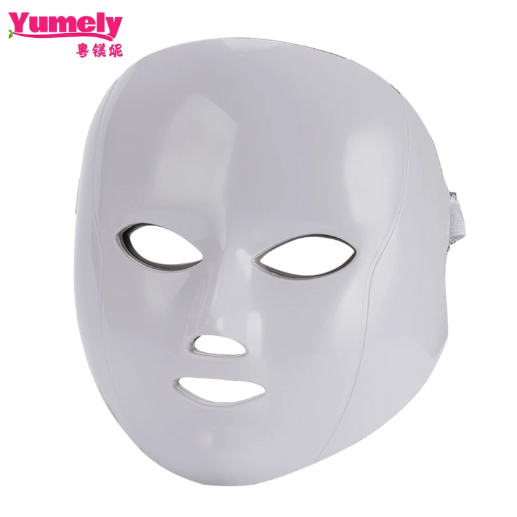 Home beauty skin care device 7 color led light face mask