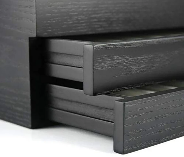 Wood Pen Storage box with 5 drawer pen wooden storage and case