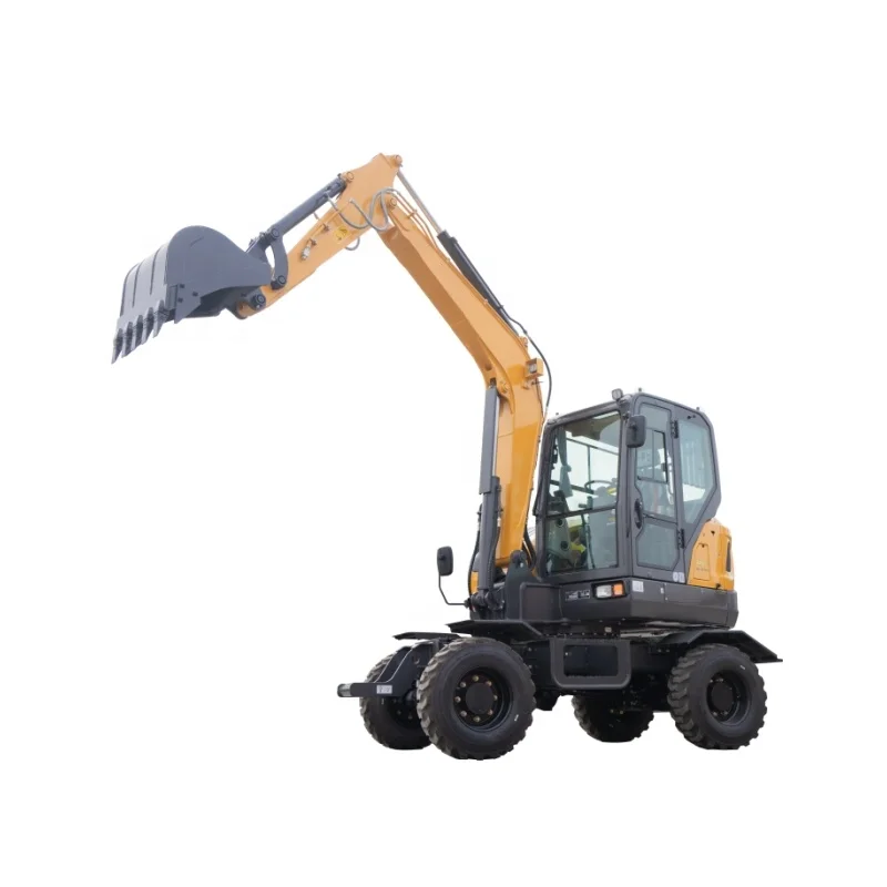 XE60WD 1 Ton Micro Agricultural Orchard Wheel Excavator Multi-Functional with Yanmar Engine & Pump Core Components