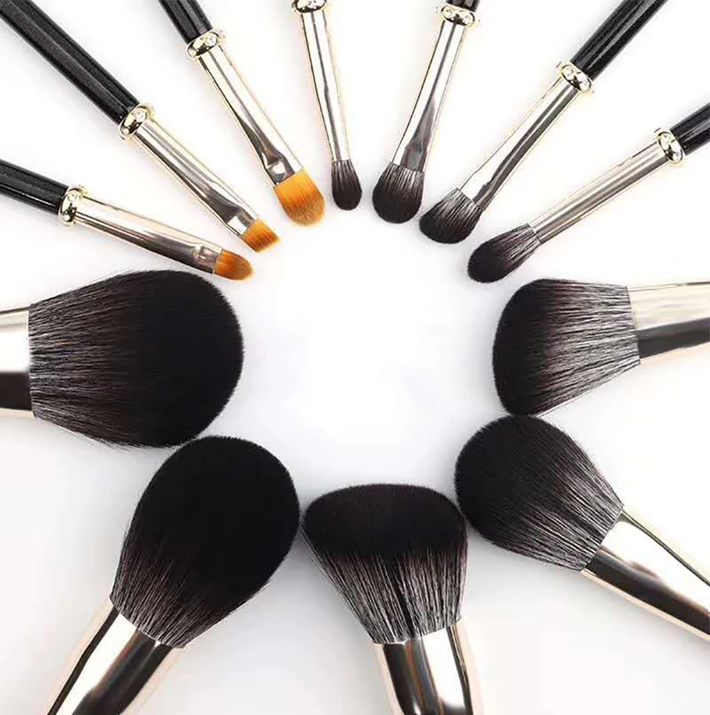 Makeup Brush Set 12 Pcs Premium Synthetic Foundation Concealer Powder Eye shadows Blush Makeup Brushes Cosmetic Brushes