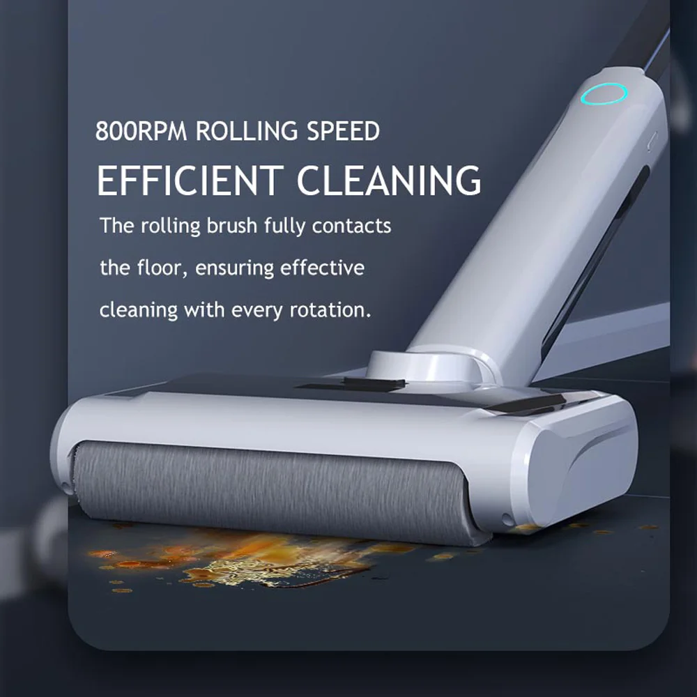 Hikins P7 Handheld Cordless Electric Mop Sweep and Wash Hard Floor Cleaner