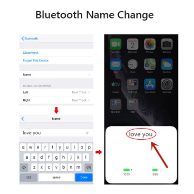2020 New Arrival Air pro mini Pod pro 4 Headphones Ble-tooth Earbuds Wireless Charging Sensor Rename Handsfree TWS Earphone