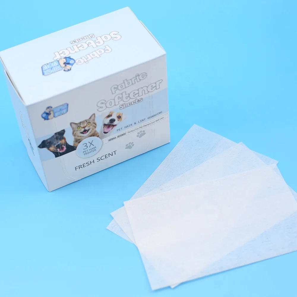Factory Directly Supply Pet Using Deodorizing Fabric Softener Sheet Fragrance Repel Lint Fabric Softener Dryer Sheets