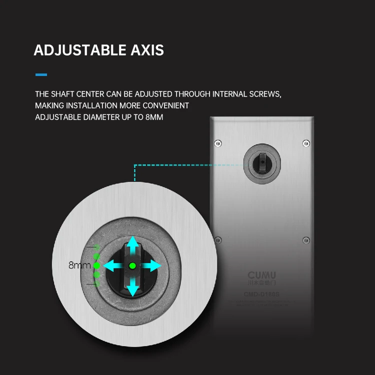 2024 New Price D-180s High Quality Heavy Duty Automatic Electric Floor Spring For Glass Door/Wooden Door / Metal Door