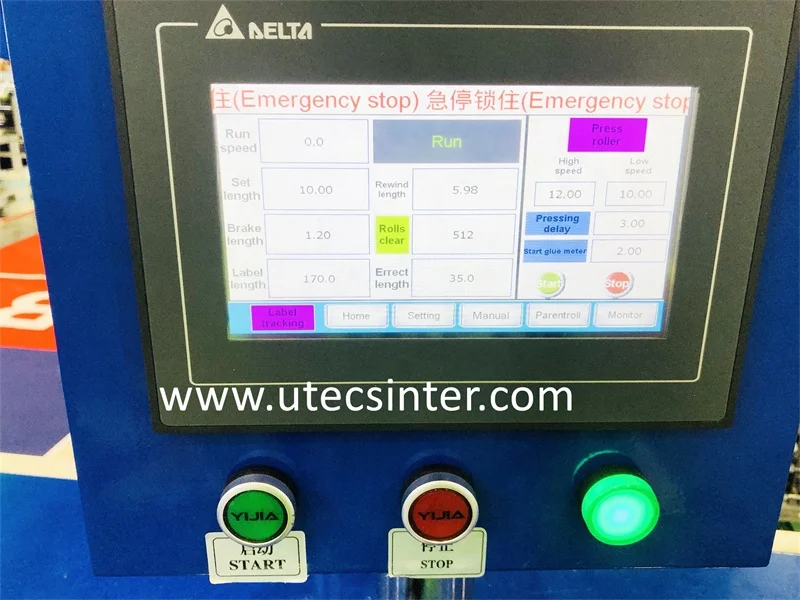 UT500A household catering kitchen aluminum foil roll fully automatic air fryer baking paper rewinding machine