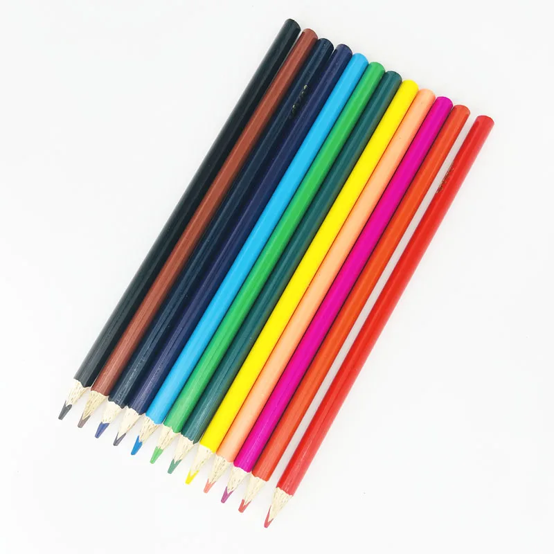 Bulk Selling Triangle Shape Eco Friendly Colouring Pencil Set, Promotion Coloured Pencil Set Adults
