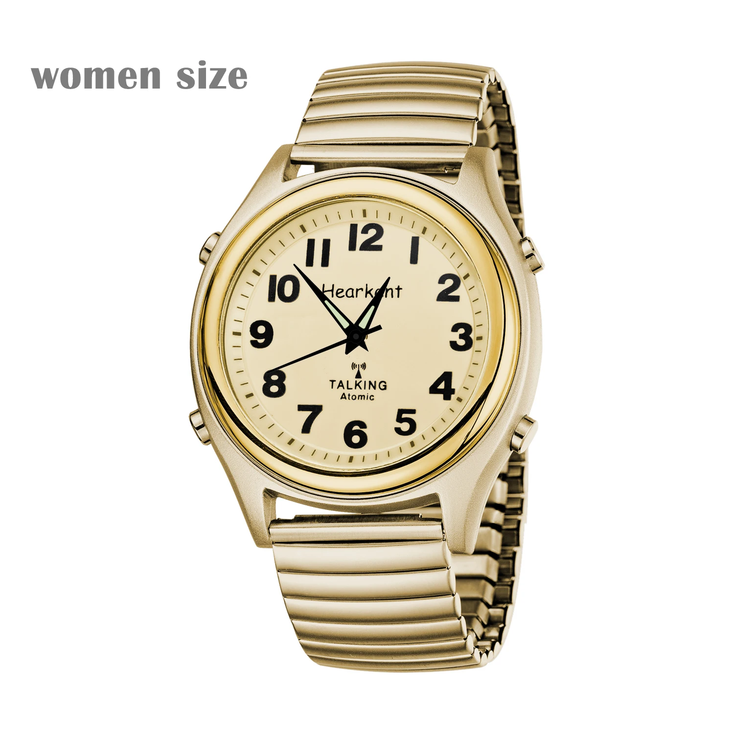 Factory Price Hearkent  Atomic Talking Women Watch Speaking Wristwatch for Blind Elderly Visually Impaired Low Vision