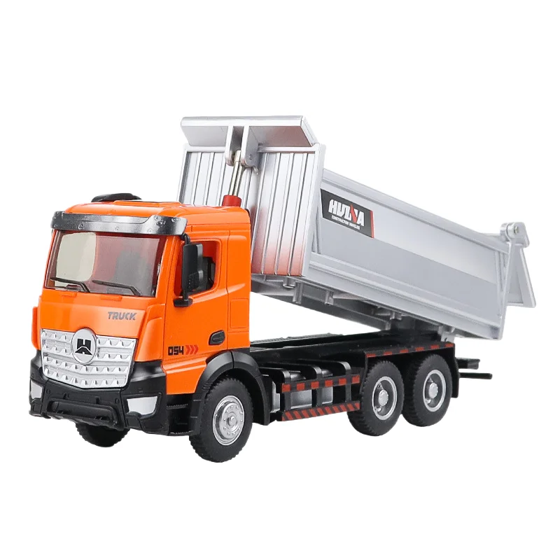 Jiefan7736 Huina 1:50 dump truck model city alloy bottom frame large engineering simulation toy car
