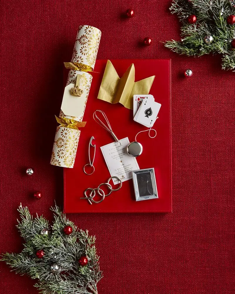 8Inch Gifts Crackers Toy Customized Party Decorations Gold Silver Printing Luxury Wholesale Custom Flat Christmas Crackers Hat