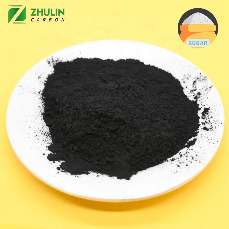 Zhulin Manufacture Food Grade Activated Carbon Powder for Glycerol Decolorization