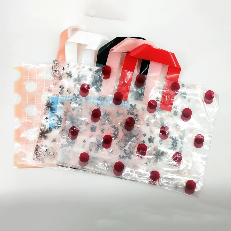 Customised Shopping Bags With Logo And Handle Small Plastic Bag Packaging