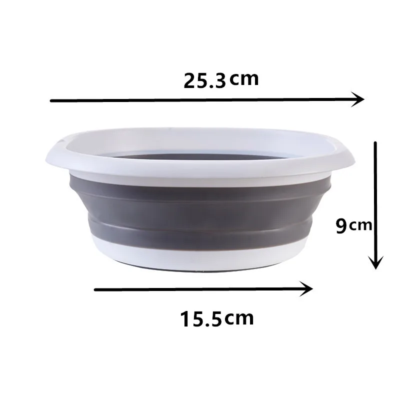 2.7L folding  basin with hanginghole  foldable foot spa basin foldable wash basin