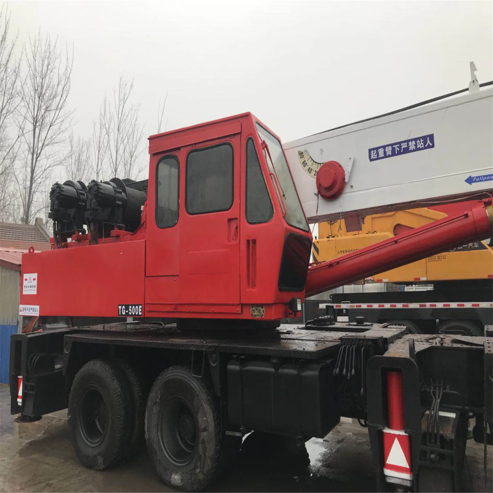 Used Good Condition Tadano TG500E 50 ton Truck Crane, Second Hand Tadano TG500E Lifting Mobile Crane for sale