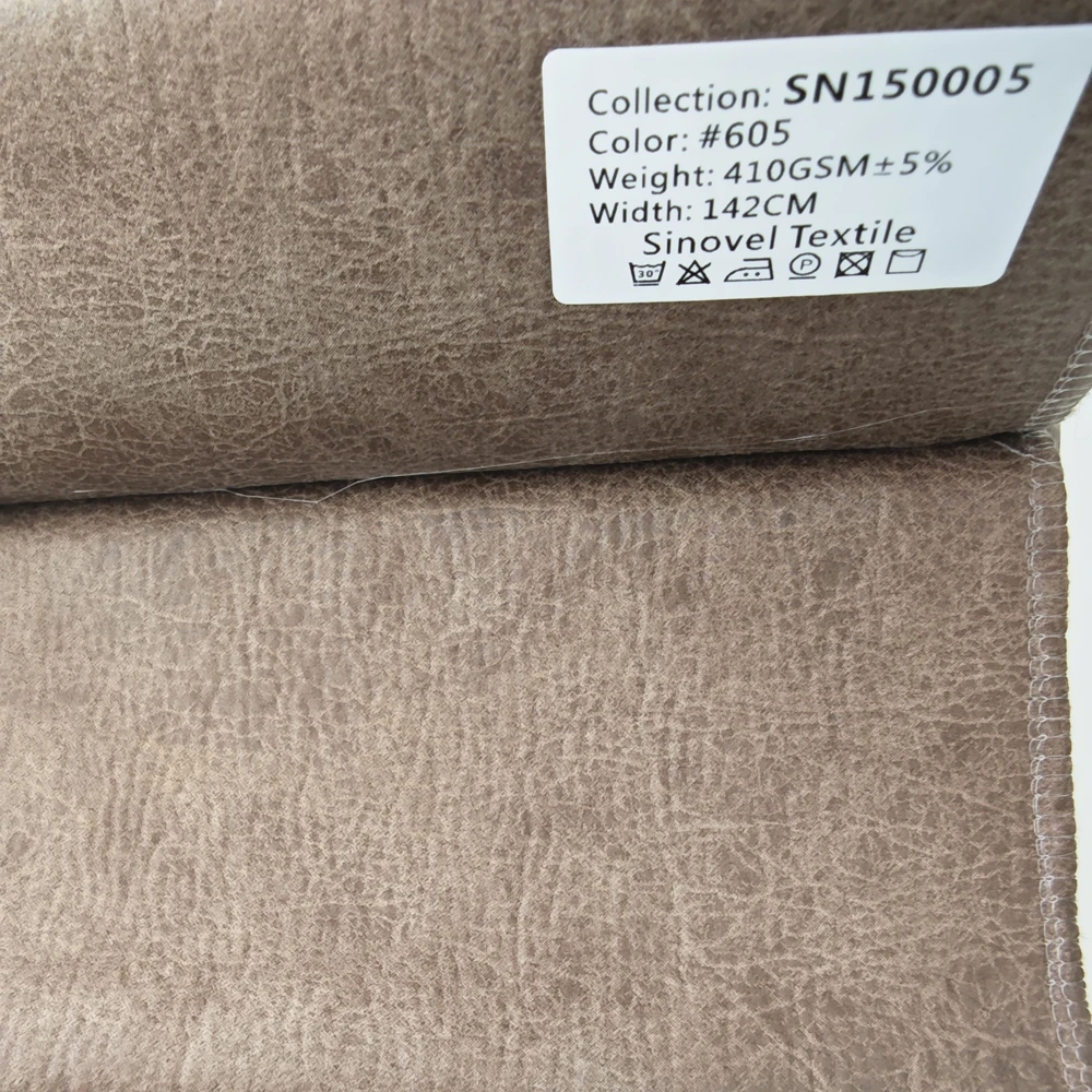 Top Quality Comfortable Woven Suede Fabric with Fleece Backing Sofa Upholstery Fabric