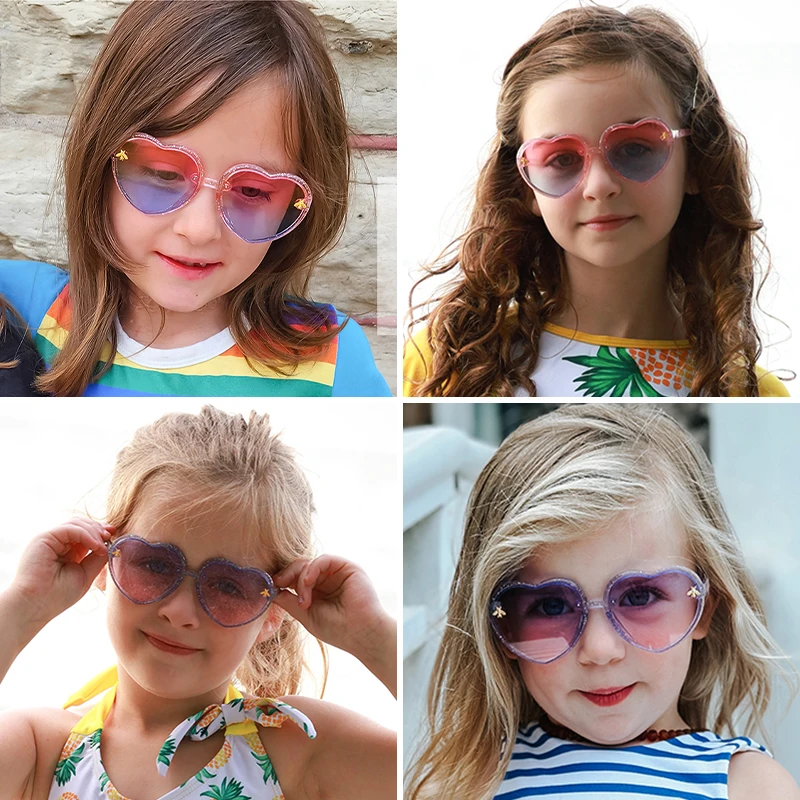 2024 New Children Cute Colors Animal Bee UV400 Sunglasses Baby Girls Outdoor Acrylic Sun Protection Sunglasses Kids Sun Glasses