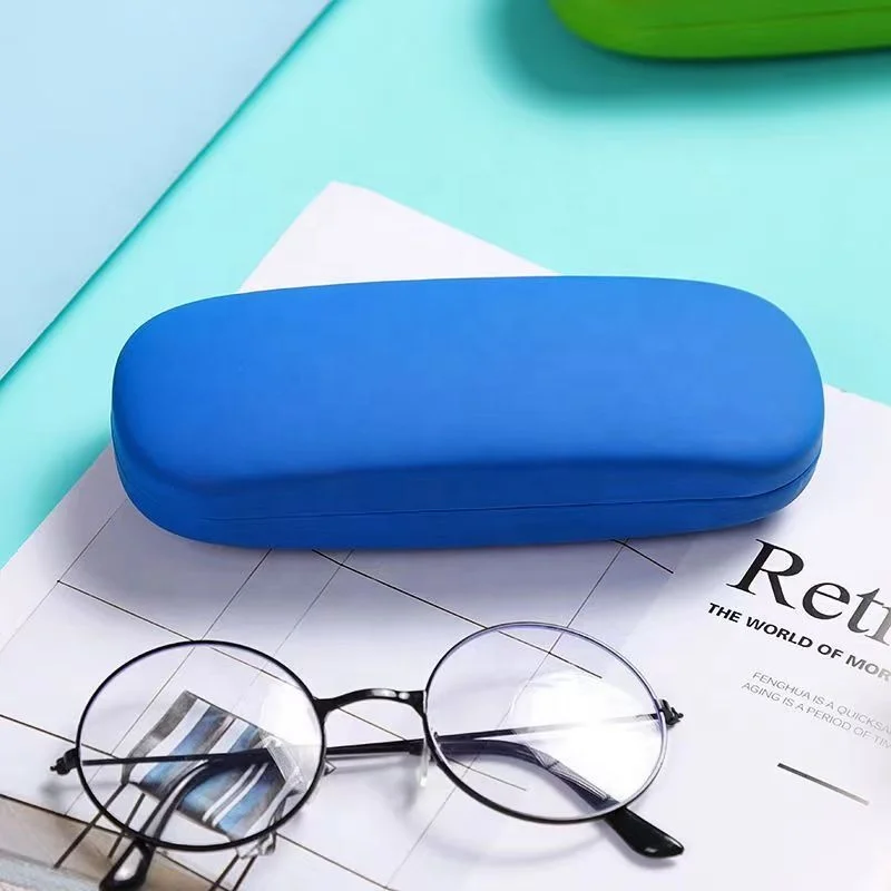 New Fashion Hot Sale Custom Logo leather eyewear accessories Metal Optical Spectacle Eyewear Eyeglass Glasses Case
