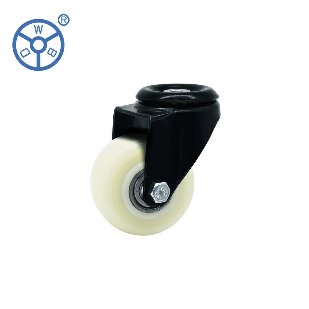 WBD Factory Direct Sales PP Light Duty Threaded Stem Castor Wheels for Shelf and Chair