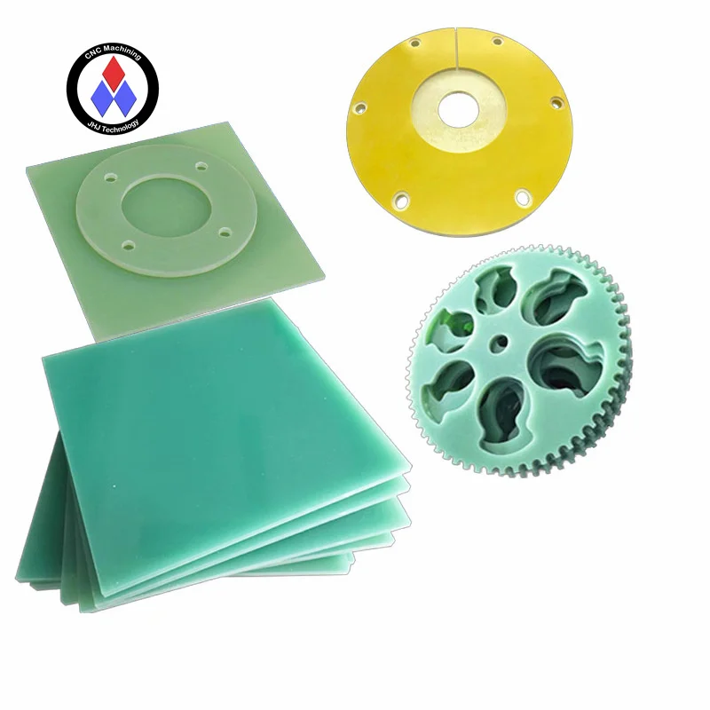 Plastic cnc FR4 machining parts epoxy resin board G10 FR4 Glass plate sheet machined parts 3d printing service