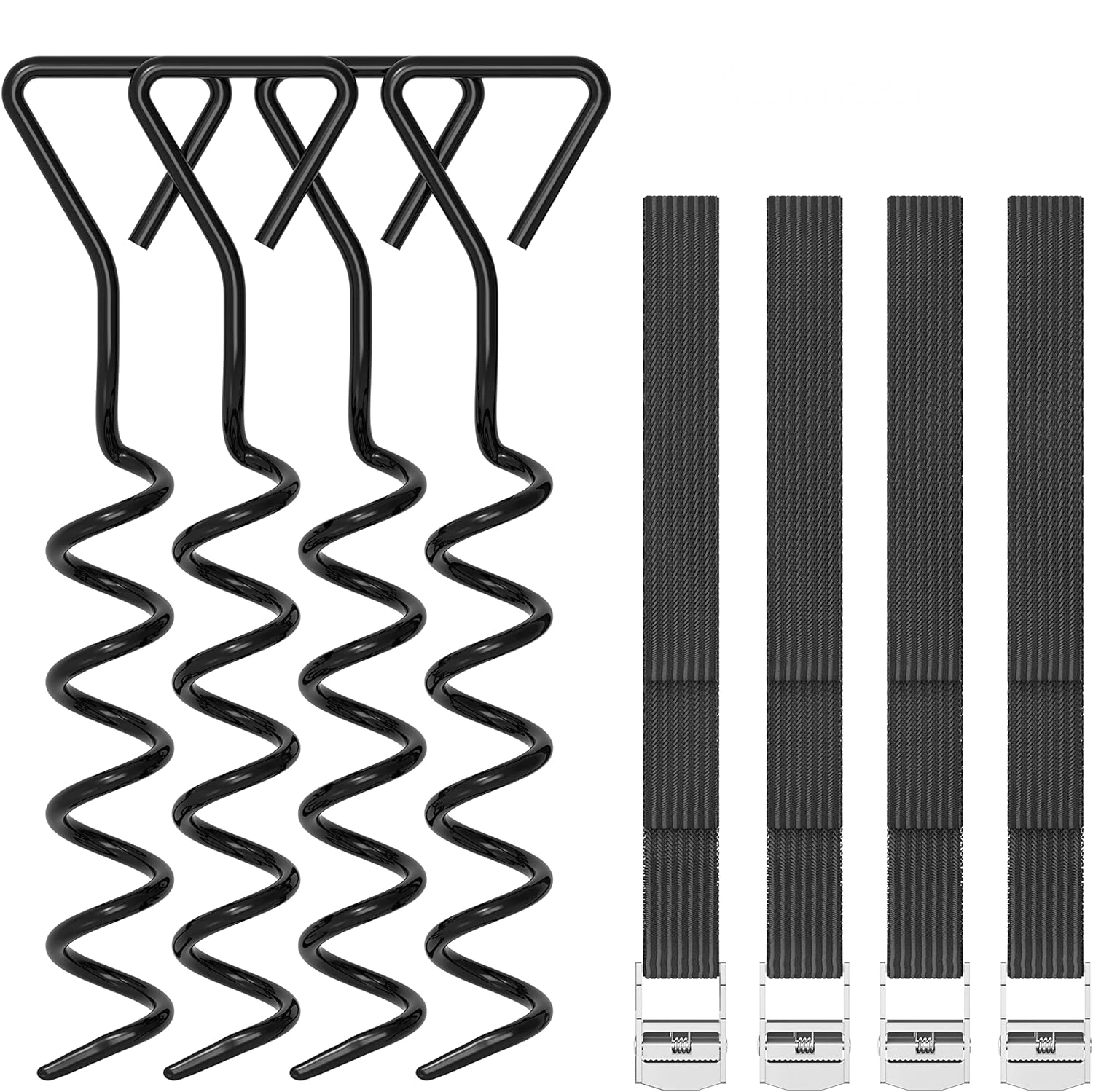 Outdoor trampoline stakes camping trampoline spiral anchor pile kit is suitable screw anchor kit for trampoline tent swing