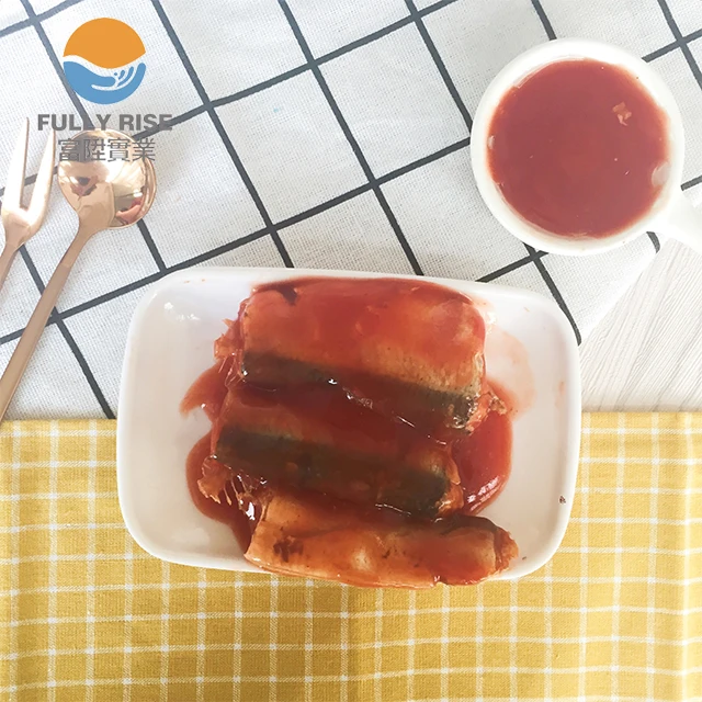 Canned jack Mackerel in tomato sauce in can to Chile