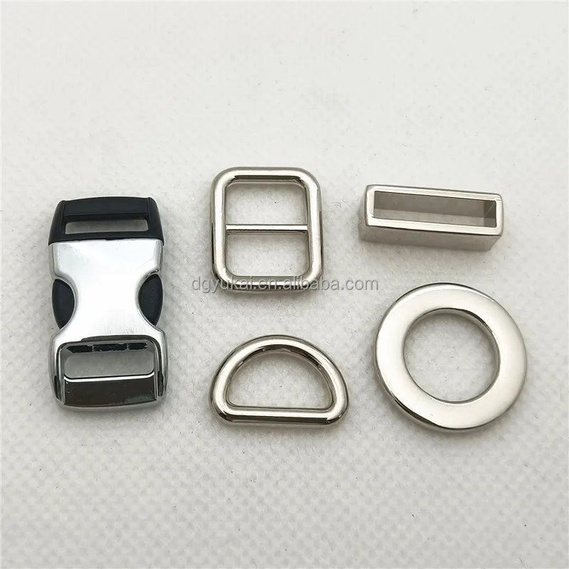 Customized aluminum buckle hardware 15/20/25mm accessory handbag metal buckle