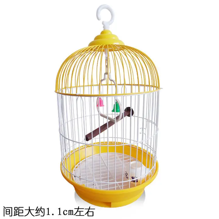 Factory Direct Sales Outdoor Wire Bird Garden In stock Iron Ornamental Metal Small canary Steel Bird Cage