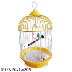 Factory Direct Sales Outdoor Wire Bird Garden In stock Iron Ornamental Metal Small canary Steel Bird Cage
