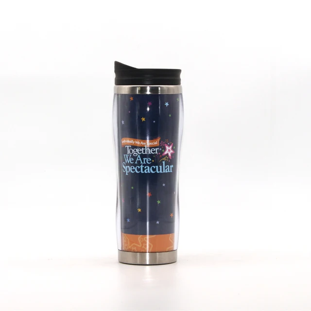Оптовая цена DIY Фото Вставка 16 oz стакан из нержавеющей
