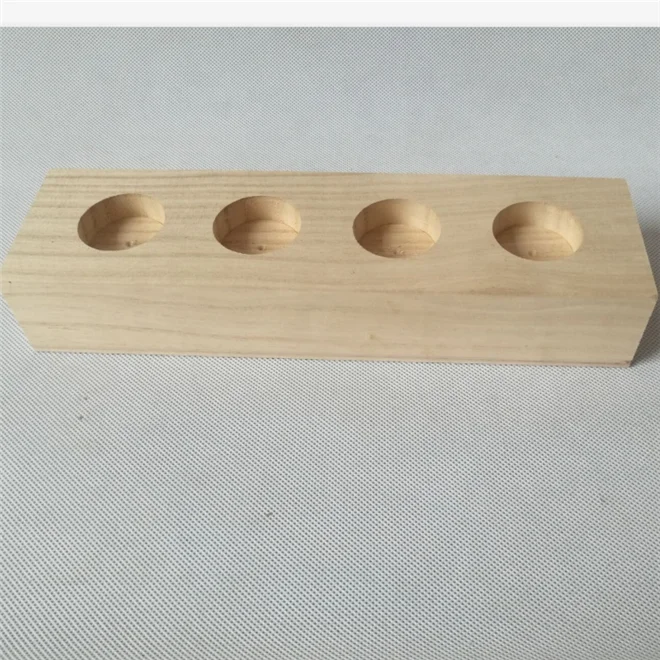 Винтажный пустой контейнер для чая Paulownia подсвечник деревянный набор из 4 деревянных подсвечников под заказ твердой