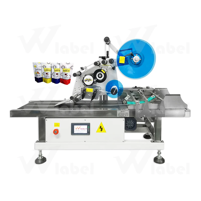 mylar pouches fastly sticker applicator flat surface labeller automatic tabletop labeling machine for sales