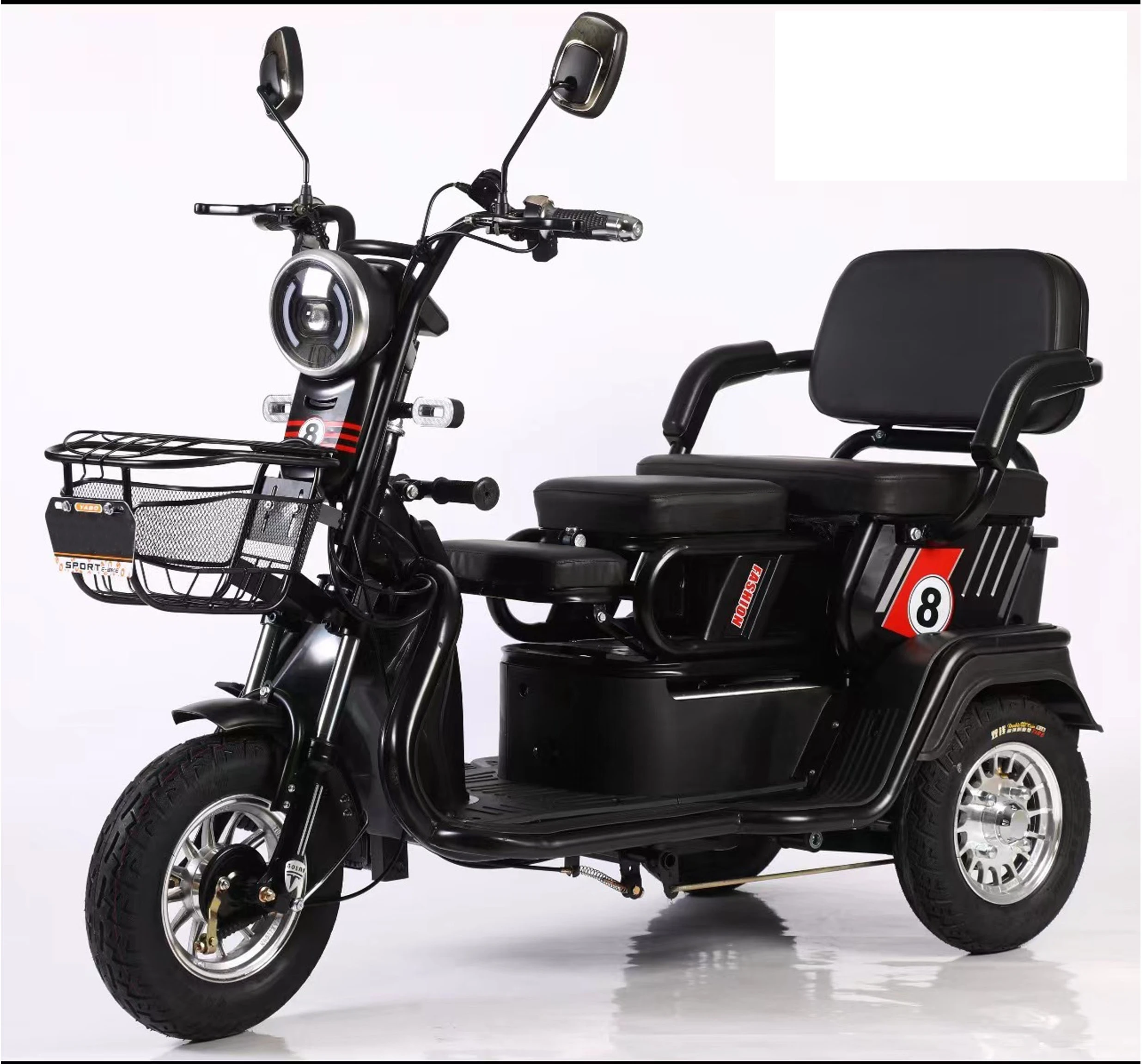 China 2022 New Model 3 Wheels Electric Passenger Tricycles Three Wheel For Adult