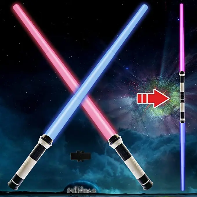 Boys Lightsaber Sword Toy Party Favor for Adult Kids Cosplay Light Up Saber with Sound 7 Colors Retractable Lightsaber for Kids