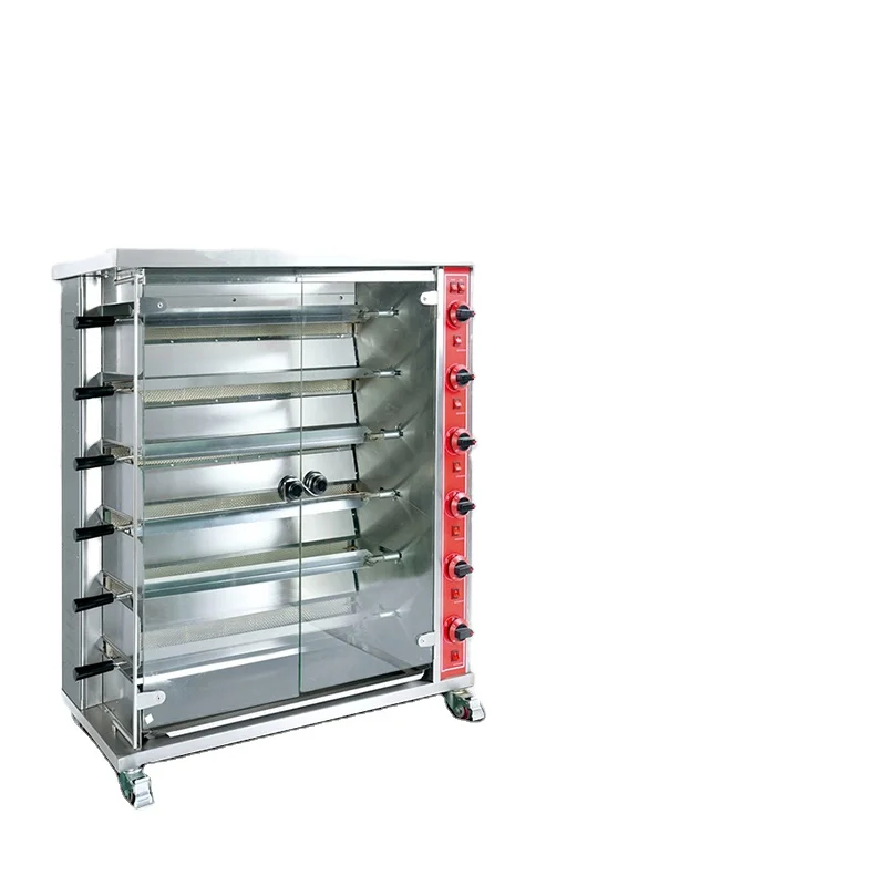 Six layers gas chicken rotisserie oven