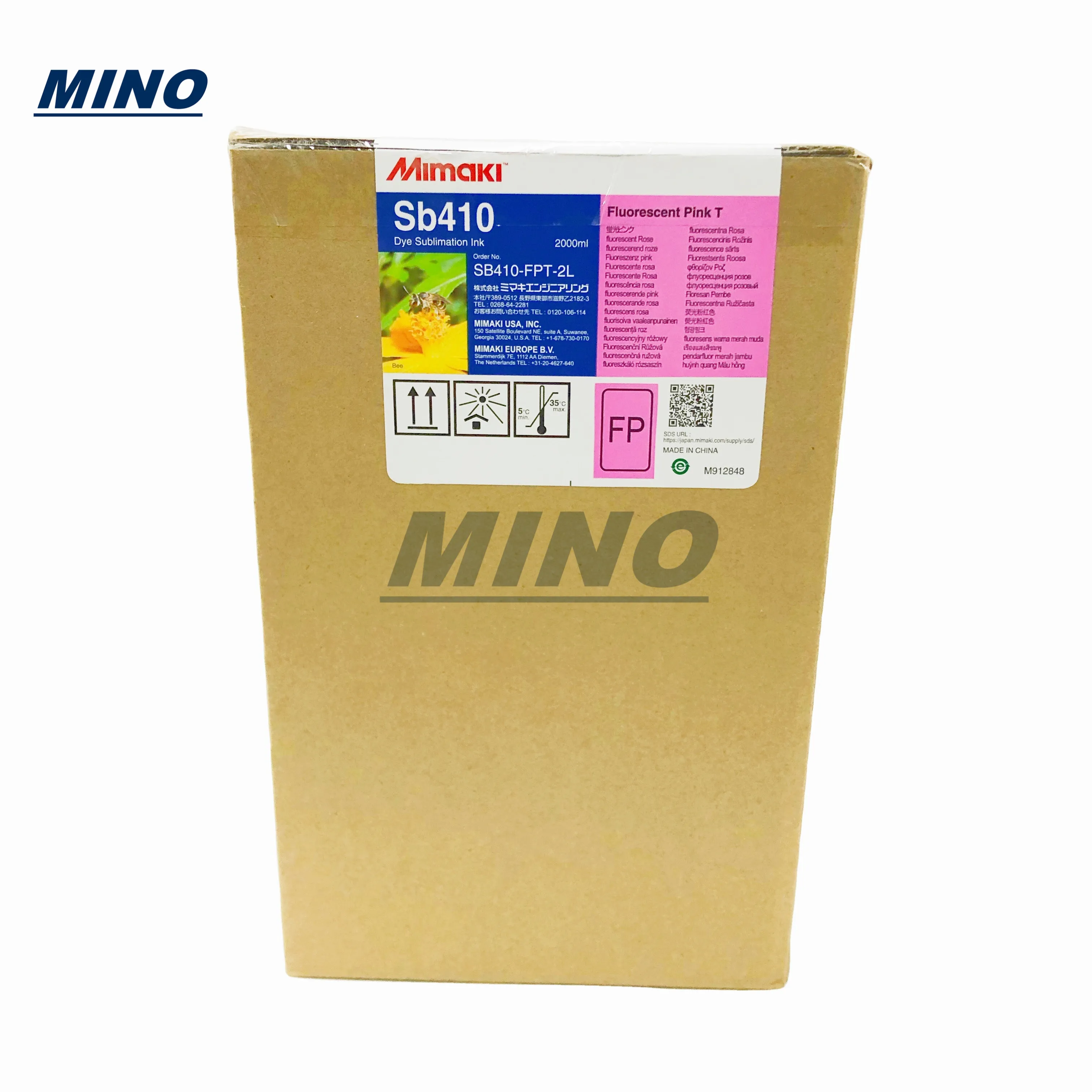 Оригинальный Mimaki SB410/SB411/SB54/SB53 2000 мл сублимационные чернила принтеры Fluo Розовый/Fluo желтый