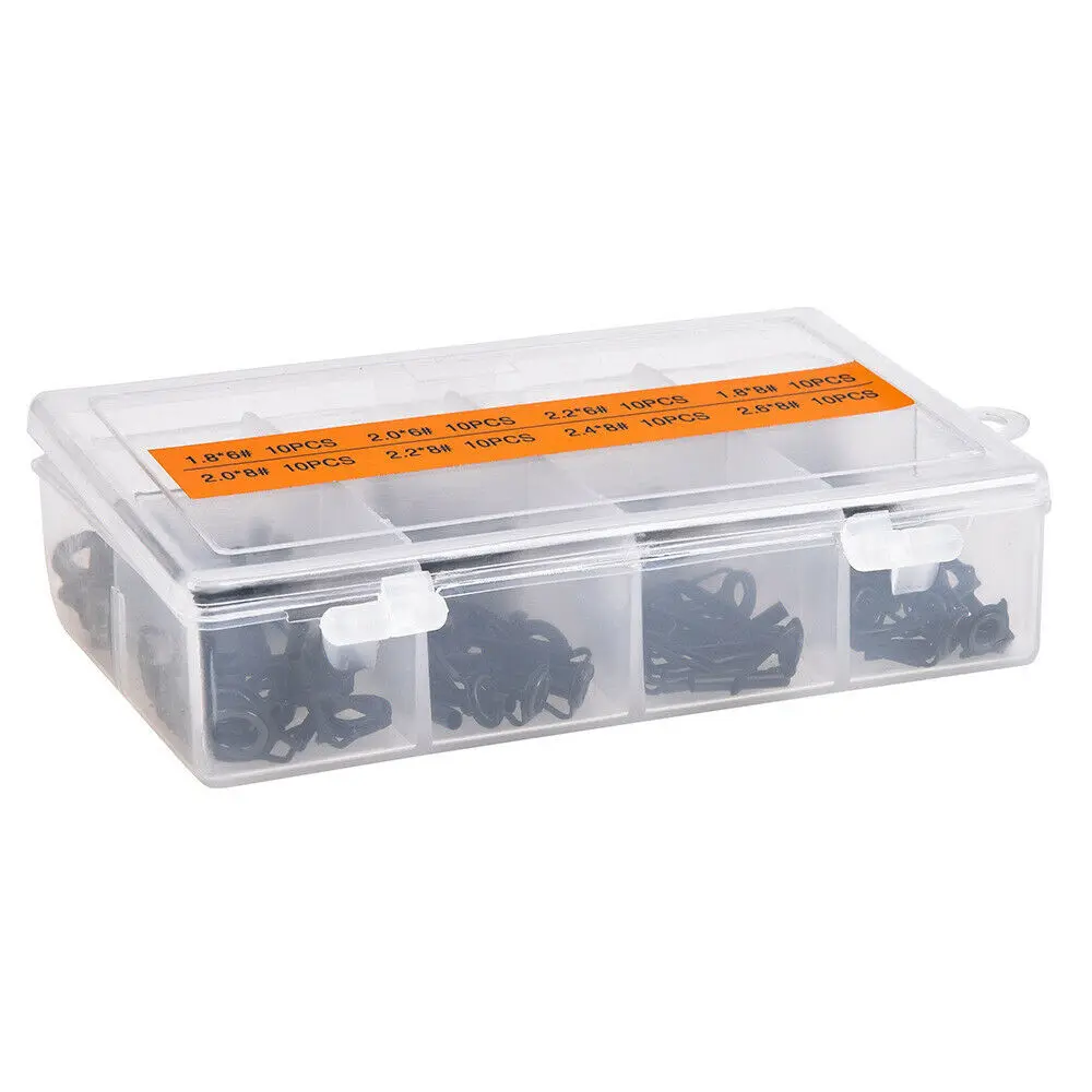 
Free Shipping Dropship 8 Sizes Set 80PCS Ceramic Guide Tips Top Eye Rings Line Fishing Rod Repair Kit 