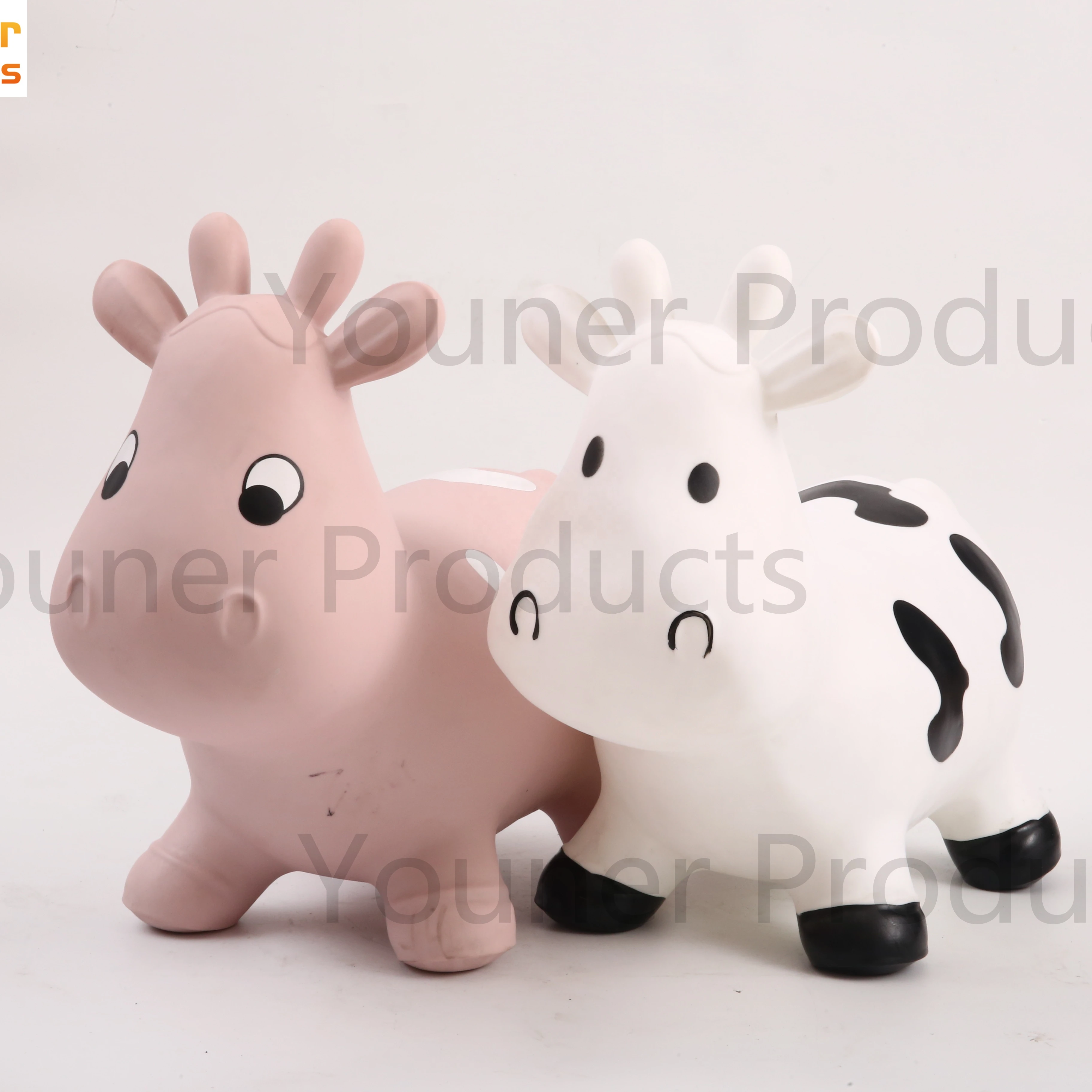 Milk Cow Jumping Bouncy Animal Bouncy Hopper Inflatable Jumping Animal Toy