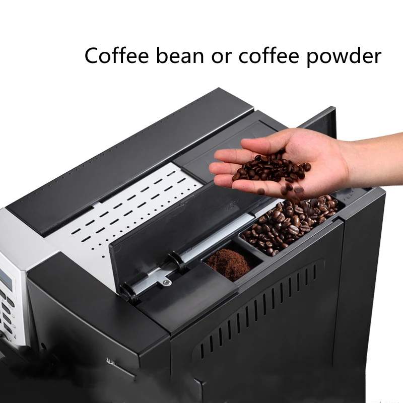 Cafetera Bean-to-cup Espresso Coffee Maker 19bar Italian ULKA Pump 2L Water Tank  Intelligent Coffee Machine